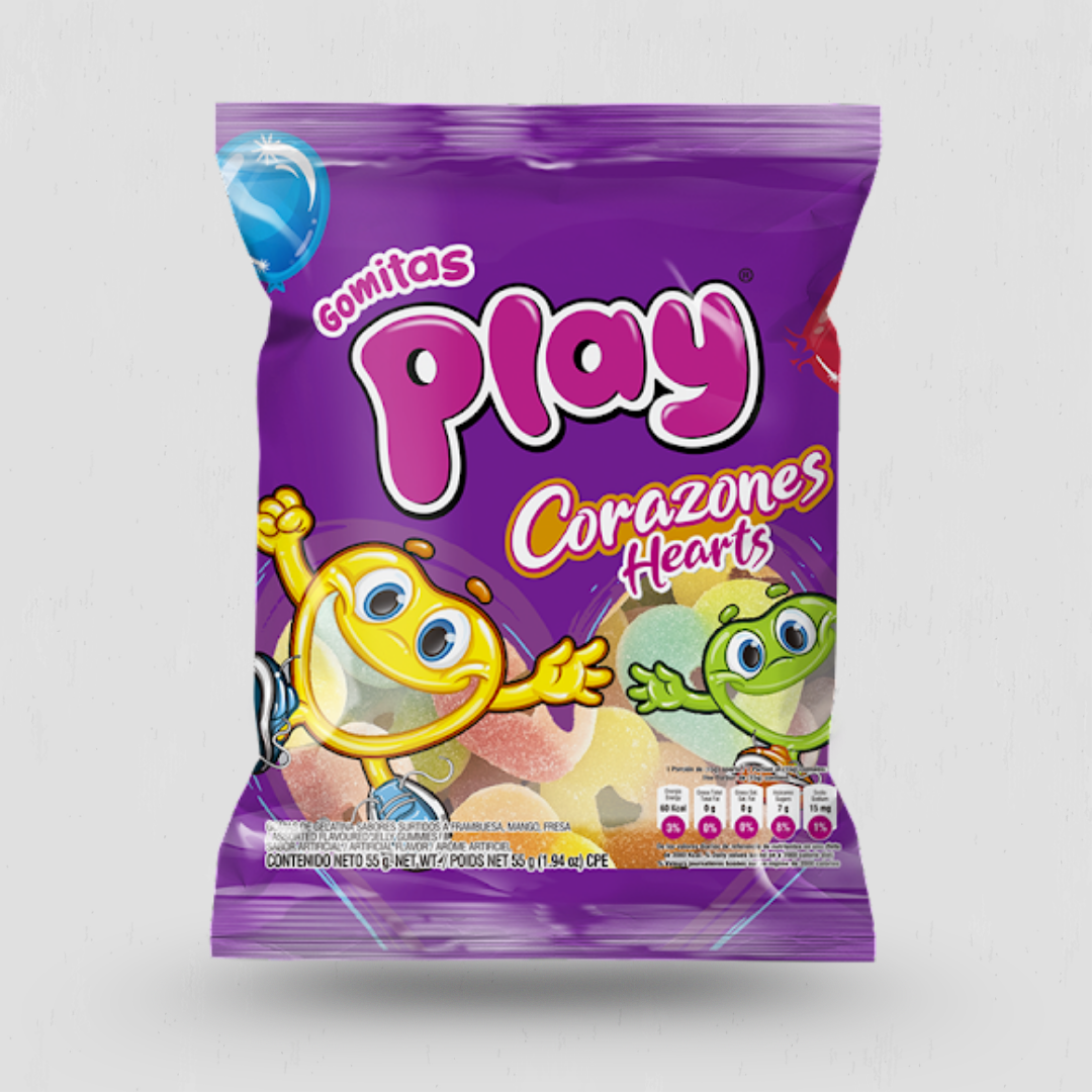 Gomitas Corazones Play x55 gr