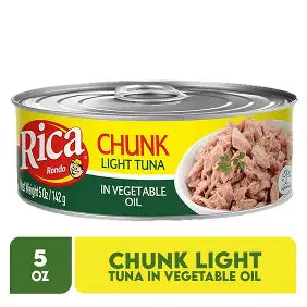 Sold In Vegetable Oil Tuna Rica 5 oz