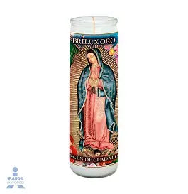 Brilux Candle Virgen de Guadalupe Pink