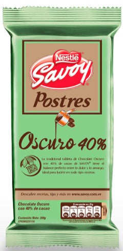 Savoy Postre Cacao 40%
